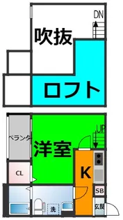 インフィニティーエル【2階】の間取り