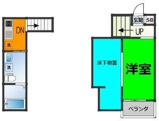 clarte 内田橋 Ⅱ (クラルテウチダバシ【2階】の間取り