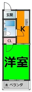 第二コーポ染【2階】の間取り