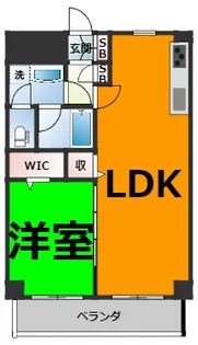 ハイライク栄ハイツ【4階】の間取り
