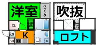 タウンコート 鳴海【1階】の間取り