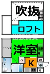 jeunesse堀越【2階】の間取り
