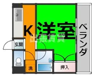 マンションブリッジ88【4階】の間取り