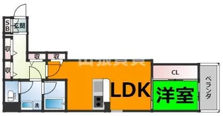 ベネフィス港楽【3階】の間取り