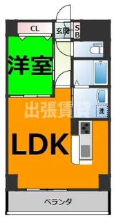 GRANDUKE代官町reverso【5階】の間取り