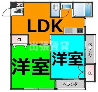 コンドーマンション【4階】の間取り