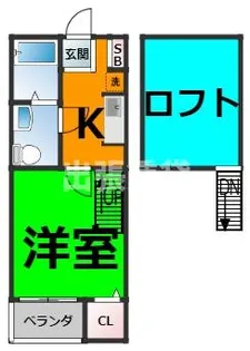 1Kの間取り画像