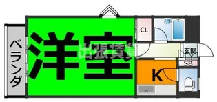 泉グランドビル【4階】の間取り