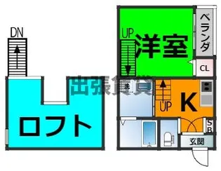 グリーンリーフ名城清水【1階】の間取り