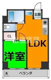 向陽ビル【2階】の間取り