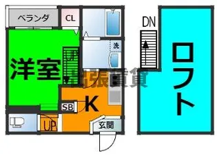 ハーモニーテラス志賀町Ⅶ【1階】の間取り