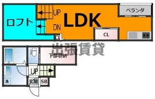 1Rの間取り画像