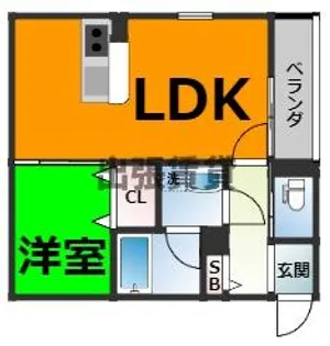 ジュネス内浜町【3階】の間取り