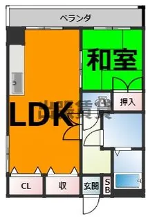 ベルメゾン大曽根【3階】の間取り