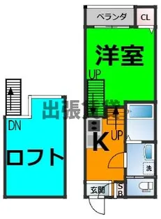 HALFLATS【2階】の間取り