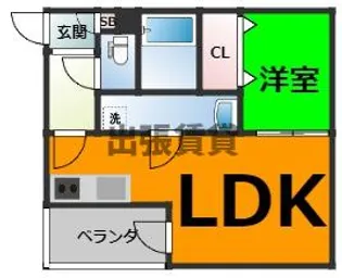 Katze志賀本通【2階】の間取り