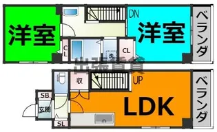 ジュネス上飯田【4階】の間取り