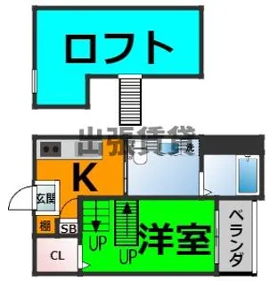 リヴェール本陣【2階】の間取り