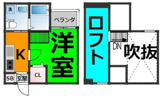 クレールフィル【105号室】の間取り