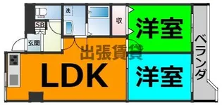 グリーズ本陣【4階】の間取り