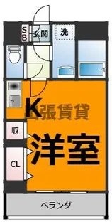 グリーンハイツ新道【9階】の間取り