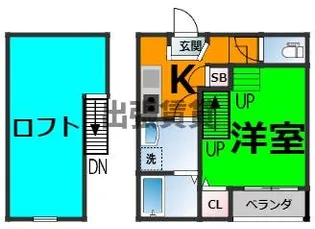 La ciel菊井【2階】の間取り