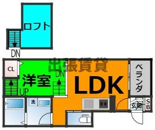テラス菊井【1階】の間取り