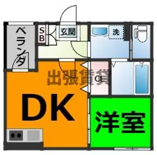 ハーモニーテラス荒子町Ⅱ【1階】の間取り