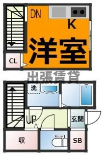LE COCON 岩塚【1階】の間取り