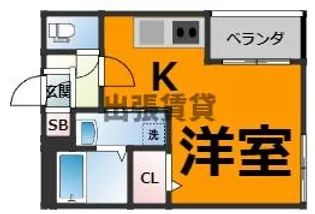 ハーモニーテラス八田Ⅲ【2階】の間取り