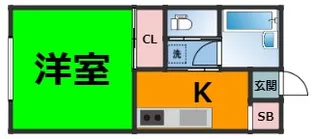 ウインズ名城【1階】の間取り