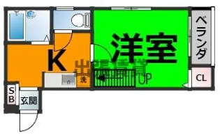 アソシア堀田【2階】の間取り