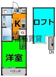 K Flat【1階】の間取り