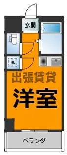 1Rの間取り画像