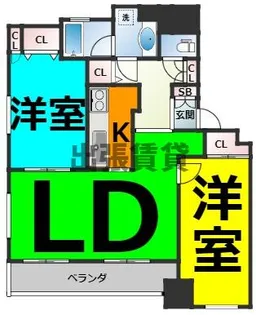 パシフィックコンフィート丸の内【8階】の間取り