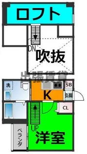 ブルースカイ【1階】の間取り