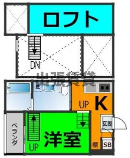 エクセル日ノ宮【1階】の間取り