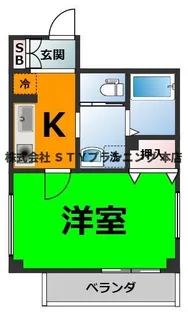 第74プロスパービル【4階】の間取り