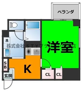 グランコート伊勢山【1階】の間取り