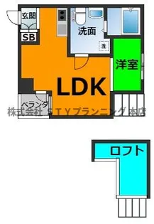 REX新栄【2階】の間取り