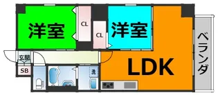 Pura Vida花の木【6階】の間取り