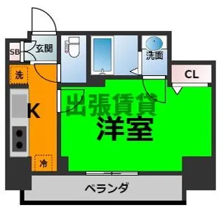 ディアレイシャス今池【2階】の間取り