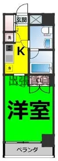 スクエア名駅南【3階】の間取り