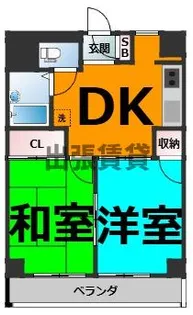 エムズハウス栄【5階】の間取り