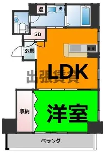 サン・サカエビル【7階】の間取り