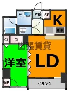 アーバン伏見【4階】の間取り