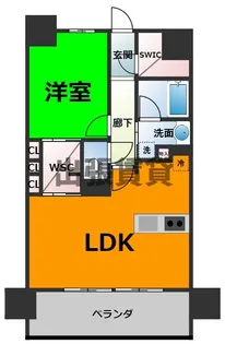 グランパセオ名駅那古野【3階】の間取り