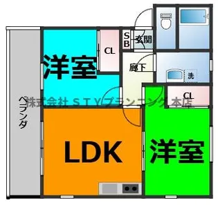 プロヴァンス【1階】の間取り