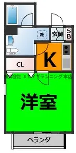 アクアヒルズ【9階】の間取り