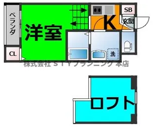 Loft9金山【2階】の間取り